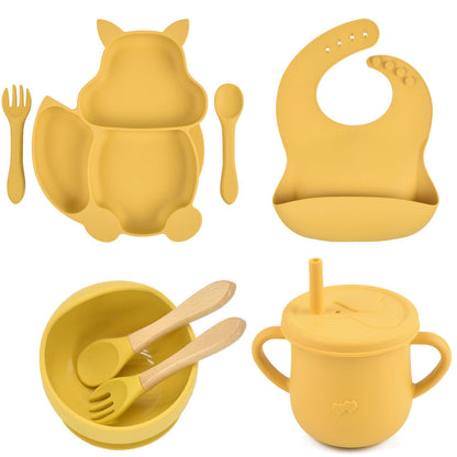 Silicone Children's Tableware – Baby Feeding & Training Set