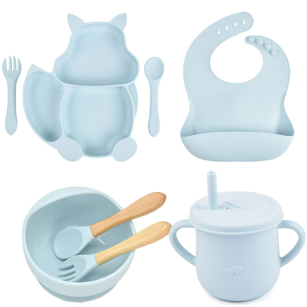 Silicone Children's Tableware – Baby Feeding & Training Set