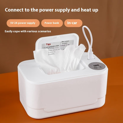 Portable Baby Wipe Warmer – Moisturizing & Constant Temperature