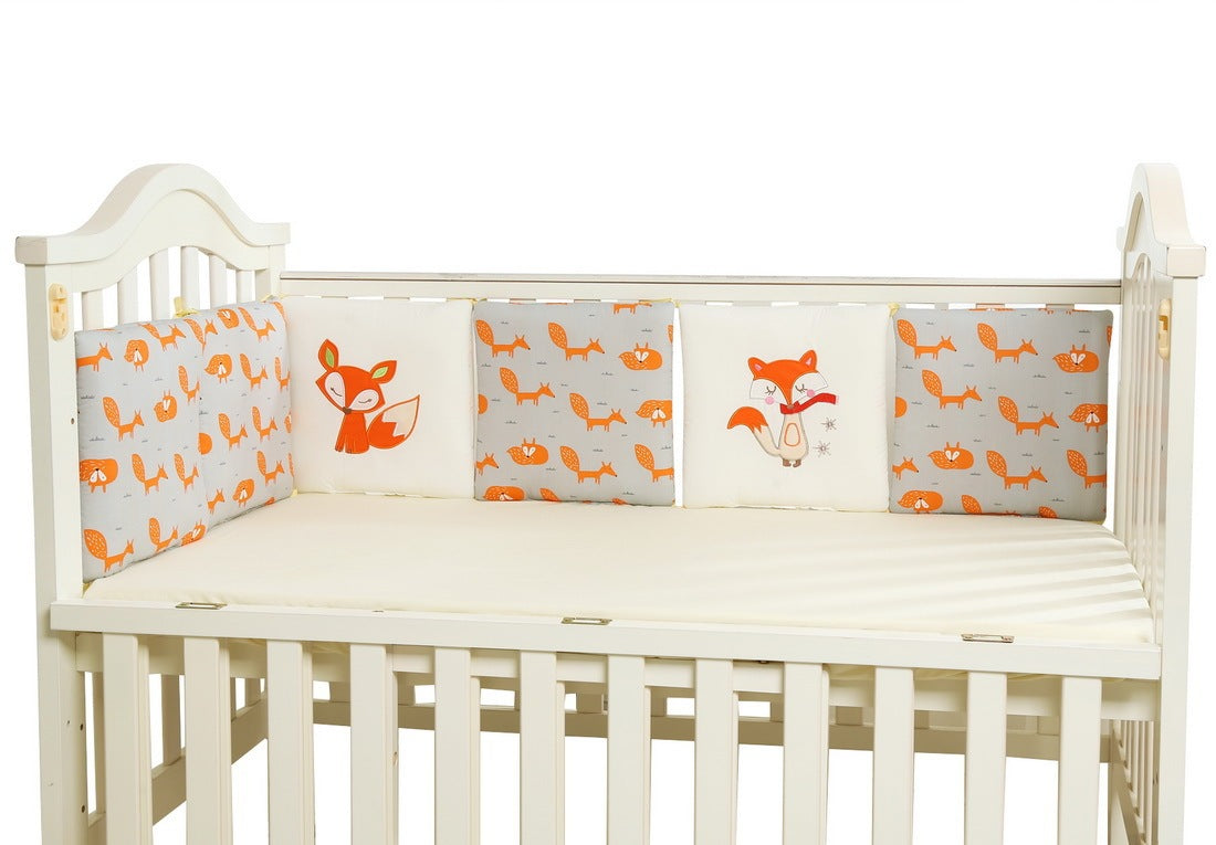 Little Fox Baby Bedding Fence – Cozy, Safe & Adorable!