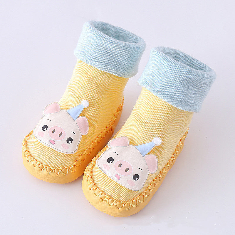 Toddler Indoor Shoes & Cotton Baby Socks – Soft & Cozy for Newborns