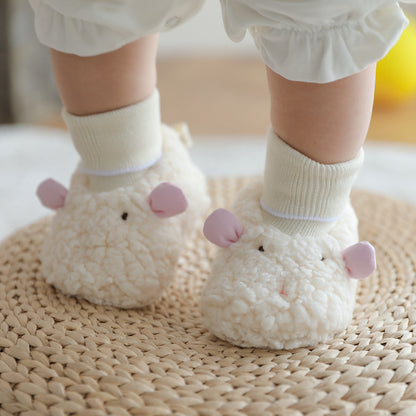 Thick Lamb Wool Baby Shoes & Socks – Soft, Warm, and Cozy for Little Feet