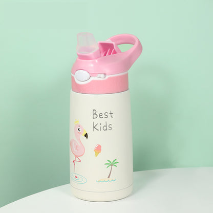 316 Stainless Steel Baby Sippy Cup – Insulated Straw Bottle for Kids