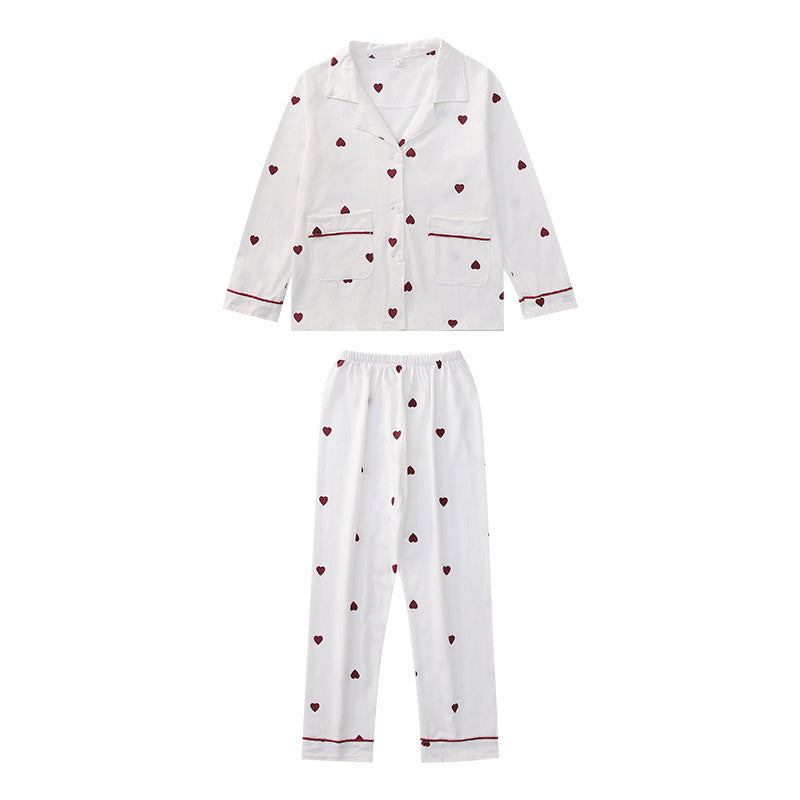 Cute Printed Cartoon Pajama Set for Girls (Two-Piece Home Wear)