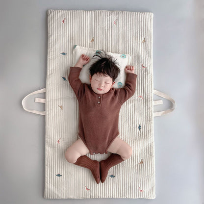 Breathable Cotton Baby Mattress – Soft, Cozy & Embroidered