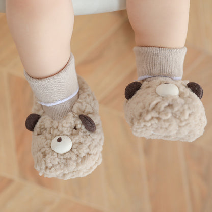 Thick Lamb Wool Baby Shoes & Socks – Soft, Warm, and Cozy for Little Feet