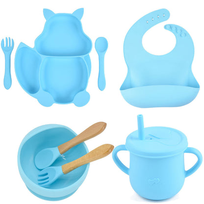 Silicone Children's Tableware – Baby Feeding & Training Set