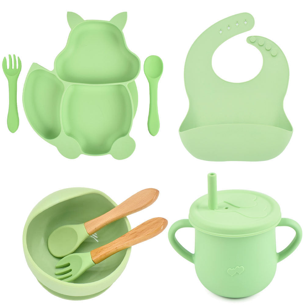 Silicone Children's Tableware – Baby Feeding & Training Set