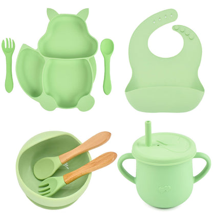 Silicone Children's Tableware – Baby Feeding & Training Set