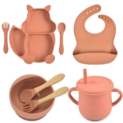 Silicone Children's Tableware – Baby Feeding & Training Set