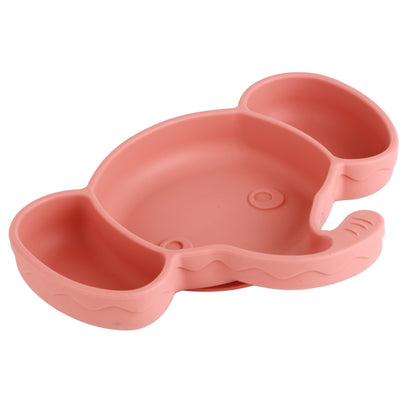 Cute Elephant Baby Suction Plate – Safe Silicone for Self-Feeding (6+ Months)