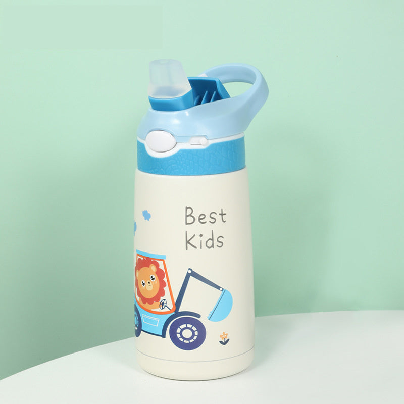 316 Stainless Steel Baby Sippy Cup – Insulated Straw Bottle for Kids