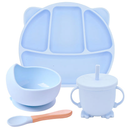 Silicone Suction Cup Divided Dinner Plate Set – Perfect for Babies and Kids