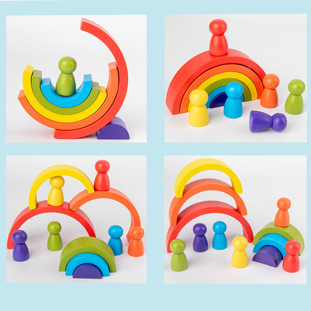 "Wooden Rainbow Stacking Toy – Color and shape matching puzzle for kids"
"Non-toxic wooden rainbow stacking toy – Fun and educational shape matching puzzle"
"Interactive wooden rainbow toy – Color and shape matching puzzle for toddlers"
"Durable wooden rainbow stacking puzzle – Perfect for color and shape recognition"
"Educational wooden rainbow toy – Stacking and matching puzzle for children"