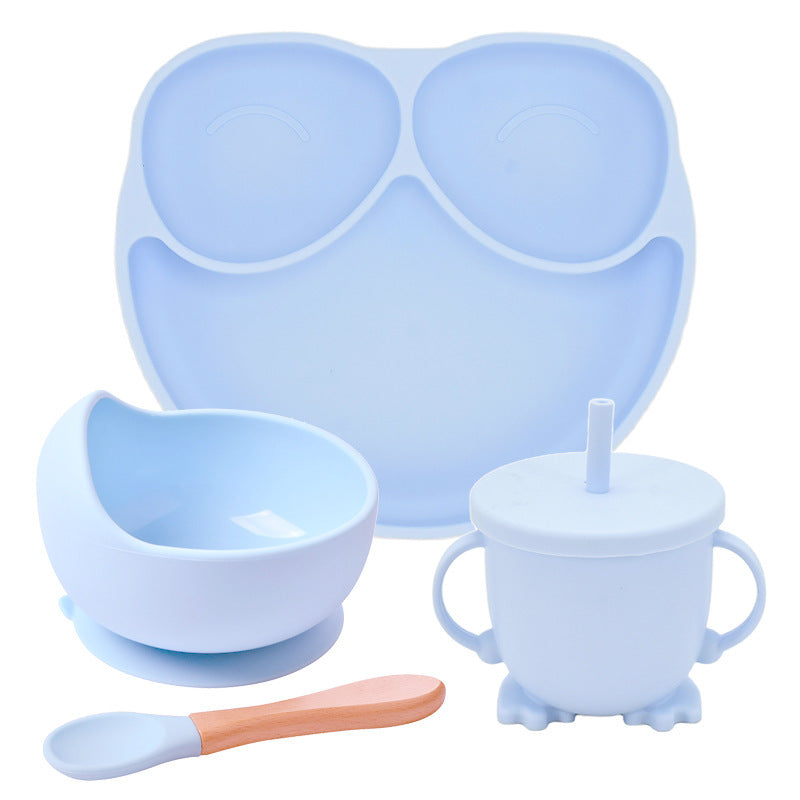 Silicone Suction Cup Divided Dinner Plate Set – Perfect for Babies and Kids