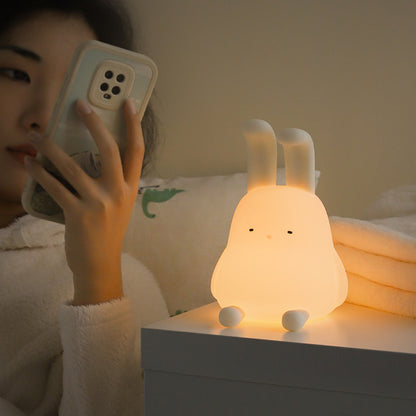 Cute Rabbit Mood Light – Dimmable LED Night Light for Baby & Kids